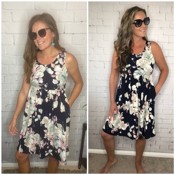 Floral dress with pockets NWT - Picture 2 of 2